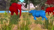 Colors Dinosaurs Elephant Finger Family | Colors Gorilla T-Rex Nursery Rhymes & Songs For Children