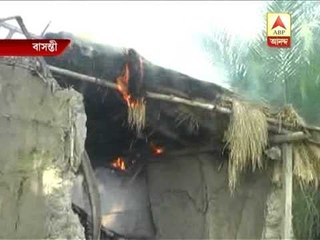 Panchayat clash: Miscreants set on fire several  houses in Basanti