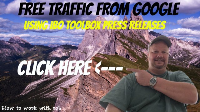 Free Traffic From Google Using IBO Toolbox Press Releases