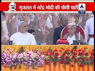 Modi sworn in as Gujarat CM for fourth term