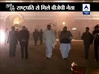 BJP leaders meet President, demand special session of Parliament