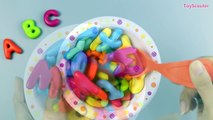 LEARN The ABCs w/ Alphabet Soup Noodles - 26 Letters from A to Z to Help Kids Learn