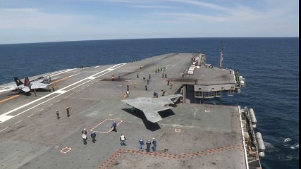 X-47B Completes First Carrier-based Launch (Long) 3