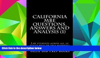 Best Price California MBE Questions,  Answers and Analysis (1): Law students across all 50 states