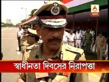 Elaborate security arrangements for independence day celebration in kolkata.