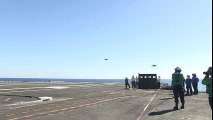 F-35C Completes First Arrested Landing aboard Aircraft Carrier