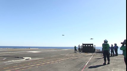 F-35C Completes First Arrested Landing aboard Aircraft Carrier