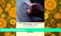 Price Torts Masterclass Combined Essay/MBE class: LAW school Master Tutorial - LOOK INSIDE!! !