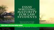Price Essay Writing Maturity For Law Students: Step by Step to 85% bar essays by a bar exam essay