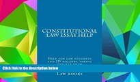 Price Constitutional Law Essay Help: Help for law students and JD holders taking the bar exam