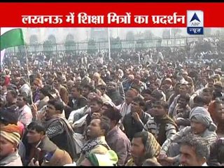 Shiksha Mitra protest in Lucknow, traffic collapsed in state capital
