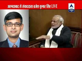 Narendra Modi meets BJP president Rajnath Singh