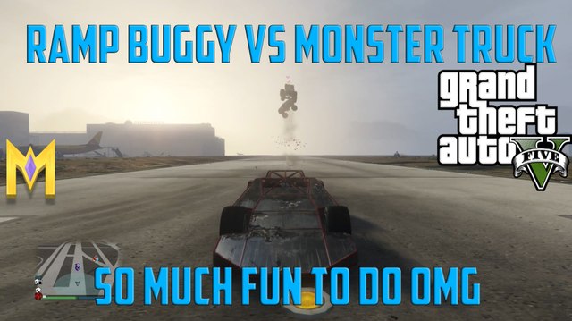 GTA 5 Online Ramp Buggy Vs Monster Truck - GTA 5 Ramp Buggy Vs Liberater