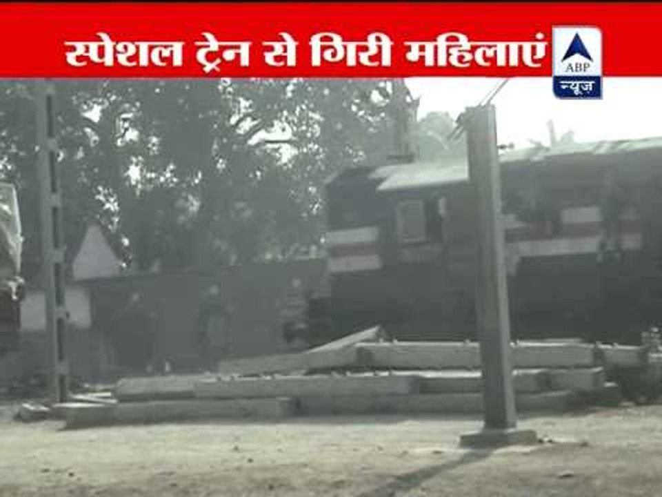 Woman dies after falling from overcrowded train