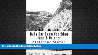 Price Baby Bar Exam Coaching June   October: No Bar Baby Bar Repeat Professor Steven On Audio