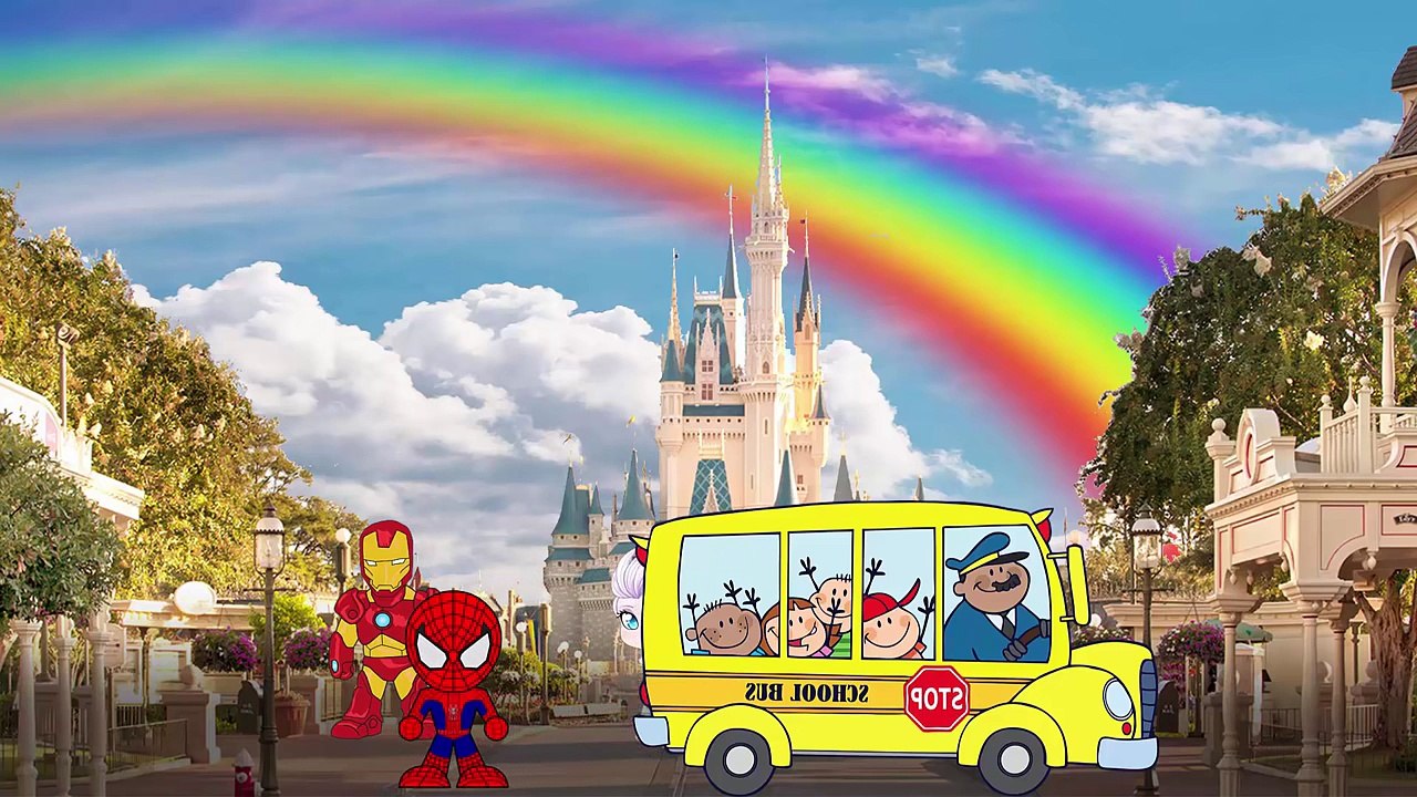 Wheels on the bus, Phonics and Five Little Monkeys Jumping On The Bed with Mickey and Frozen Elsa.