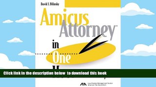 BEST PDF  Amicus Attorney in One Hour for Lawyers FOR IPAD