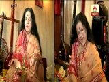 Singer Haimanti Shukla offering her puja to Goddess Kali  through songs.