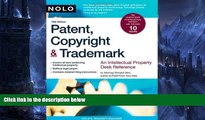 Buy Richard Stim Attorney Patent, Copyright   Trademark: An Intellectual Property Desk Reference