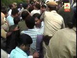 Agitation at  Bidhan Nagar Commissionarate: scuffle between police and protestors