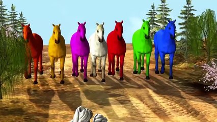 Dinosaurs Fighting | Animal Rhymes For Children | Colour Song For Kids | Tiger Cartoon