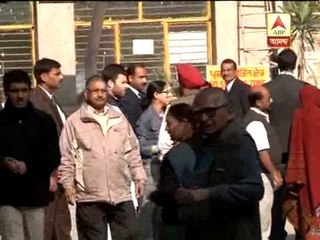 Rahul Gandhi casting his vote