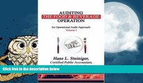 Price Auditing the Food   Beverage Operation: An Operational Audit Approach: Volume I Hans L.