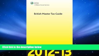Price British Master Tax Guide 2012-13 CCH a Wolters Kluwer Business For Kindle