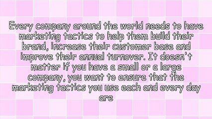 Marketing Tactics That Work