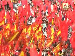 Left rally coming from N 24 Pargana to attain Brigade meeting