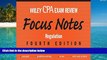 Best Price Wiley CPA Examination Review Focus Notes: Regulation (Wiley Cpa Exam Review Focus