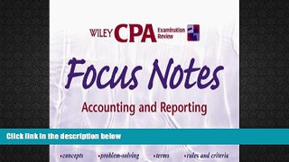 Best Price Wiley CPA Examination Review Focus Notes, Accounting and Reporting (CPA Examination