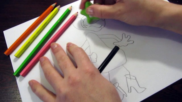 Как быстро нарисовать Снегурочку из мультфильма Ну погоди How to quickly draw a Snow White cartoon