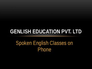 English Speaking Course, Spoken English Classes Online