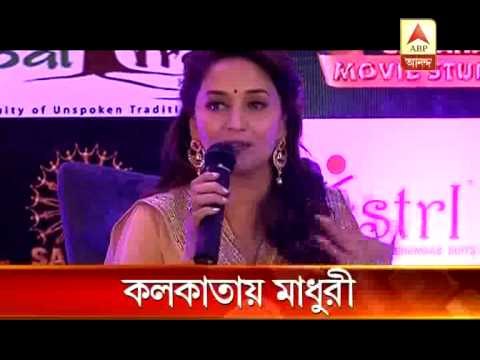 Madhuri Dixit in Kolkata for promotion of 'Gulab Gang'