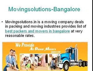 Easy Shifting with Movingsolutions-Bangalore