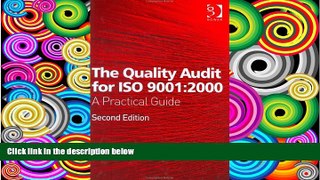 Best Price The Quality Audit for ISO 9001:2000: A Practical Guide David Wealleans On Audio