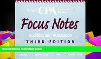 Price Wiley CPA Examination Review Focus Notes, Auditing and Attestation (Wiley Focus Notes) Less