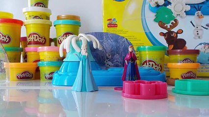 [PlayDoh Collection] New Play Doh Frozen Snow Dome Disney Playset With Olaf Sven Elsa and Anna *