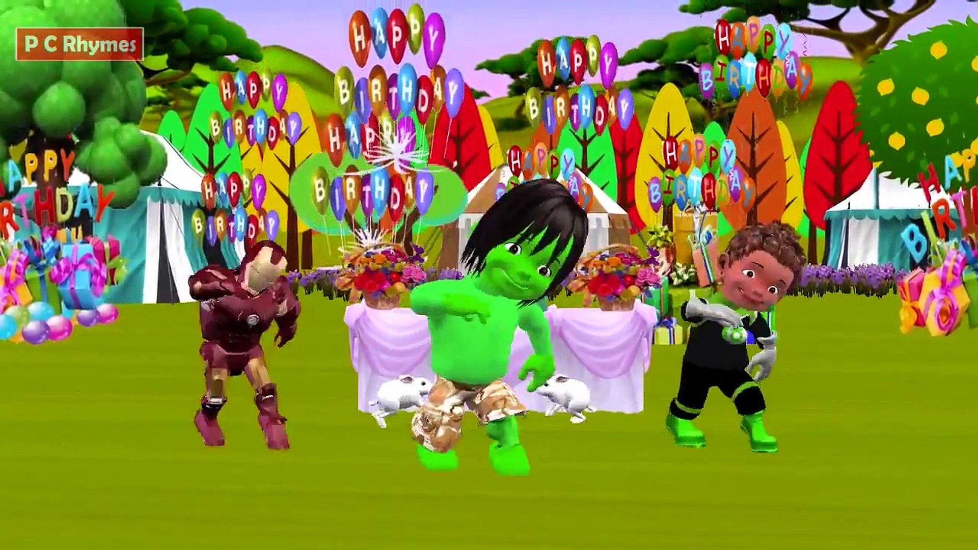 ⁣Hulk Birthday Song|Happy Birthday Song for Kids|Songs for Children with Animation|Famous Song.