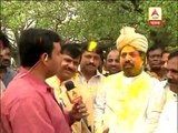 TMC candidate Sudip Bannerjee celebrates holi