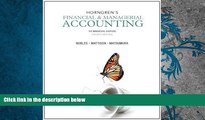 Best Price Horngren s Financial   Managerial Accounting: The Managerial Chapters (4th Edition)