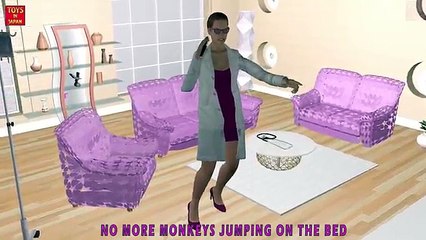 5 Little FOXY - FNAF Jumping On The Bed | BEAT BOX | Nursery Rhymes In 3D Animation
