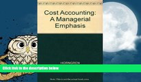 Online Charles T. Horngren Cost Accounting: A Managerial Emphasis/Student Solutions Manual Full