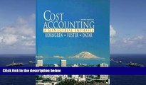 Best Price Cost Accounting: A Managerial Emphasis Charles T. Horngren On Audio
