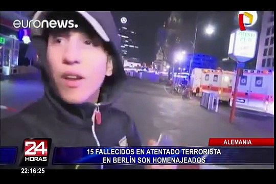 Fallecidos en atentado terrorista en Berlín son homenajeados