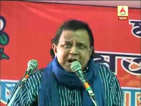 Mithun mentions ABP Ananda-Nielsen survey is his speech at a TMC poll rally