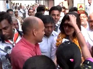 MD Azharuddin  campaigning with his wife Sangeeta Bijlani in his constituency