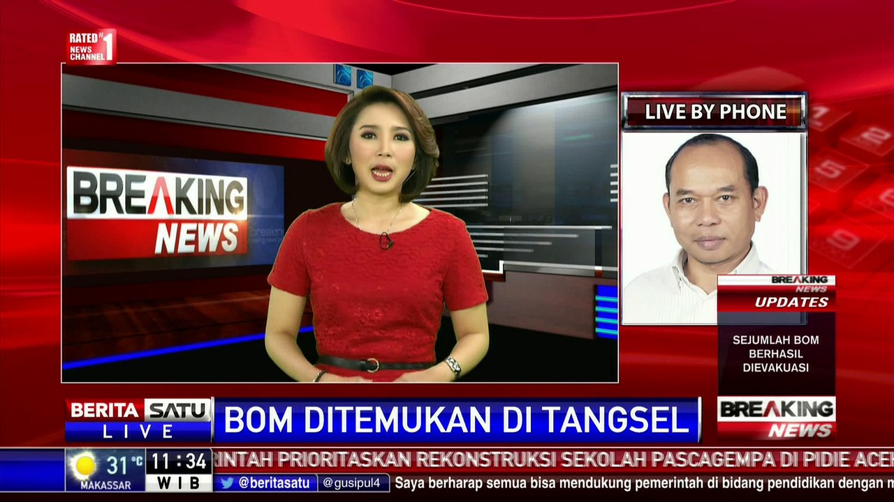 Tim Penjinak Bom Masih Tangani Bom Aktif di Tangsel