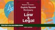Buy  The Hispanic Economics English/Spanish Dictionary of Law   Legal Words, Phrases, and Terms